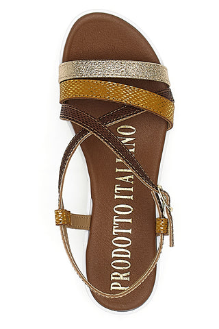 Sandali Marroni Made in Italy Mio Tempo 8864