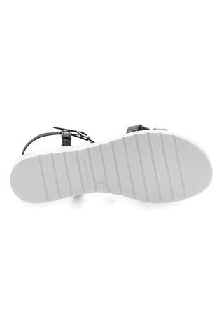 Schwarze Sandalen mit Glitzer Mio Tempo 8864