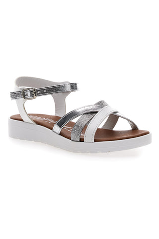 Sandali Bianchi con Cinturino Made in Italy Mio Tempo 8140