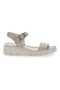 Beige Sandalen mit Knöchelriemen Pittarello Focus 3315441
