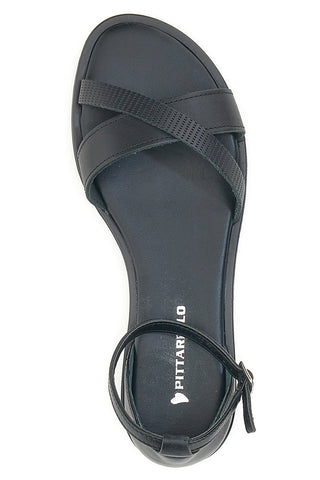 Flache schwarze Pittarello-Sandalen 2516164