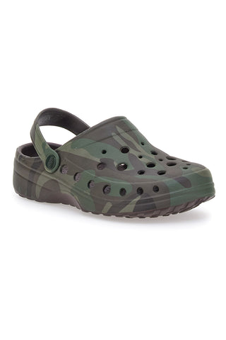Ciabatte Clogs in Gomma Camouflage Woz 9