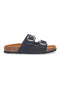 Schwarze Hausschuhe mit Schnalle von Sweet Years 8380