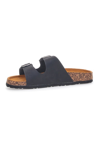 Schwarze Hausschuhe mit Schnalle von Sweet Years 8380