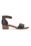Schwarze Sandalen mit niedrigem Absatz im Pittarello-Look 243035
