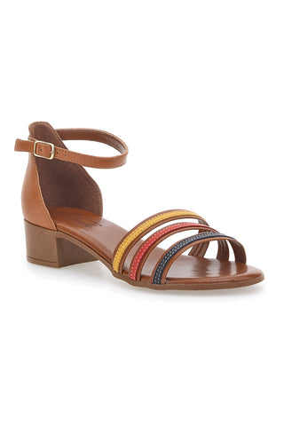 Mehrfarbige Sandalen aus echtem Leder im Pittarello-Look 243130