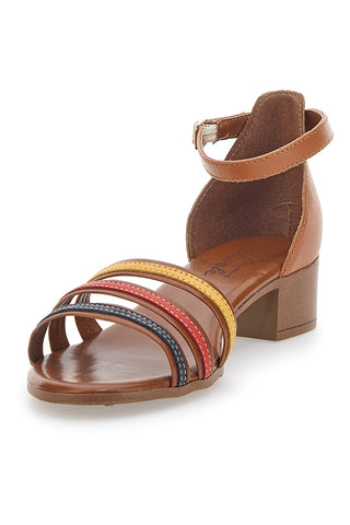 Mehrfarbige Sandalen aus echtem Leder im Pittarello-Look 243130