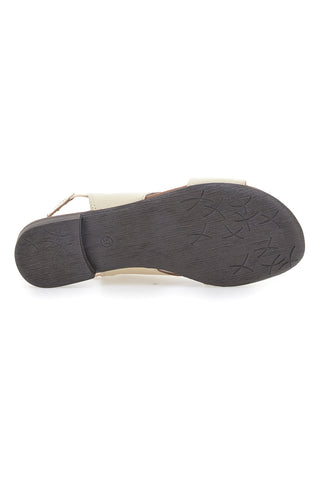 Flache Sandsandalen aus echtem Leder im Pittarello-Look 225435