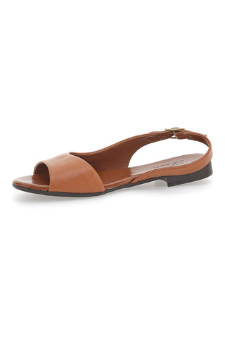 Flache Brandy-Sandalen aus echtem Leder im Pittarello-Look 225110
