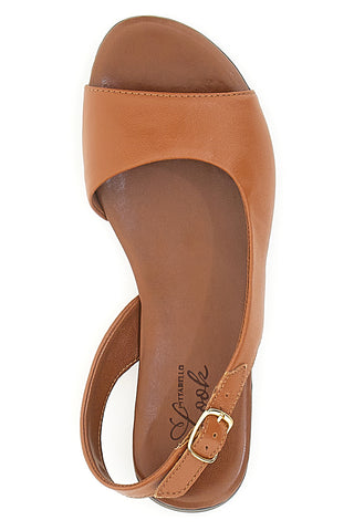 Flache Brandy-Sandalen aus echtem Leder im Pittarello-Look 225110