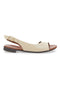 Flache Sandsandalen aus echtem Leder im Pittarello-Look 225110