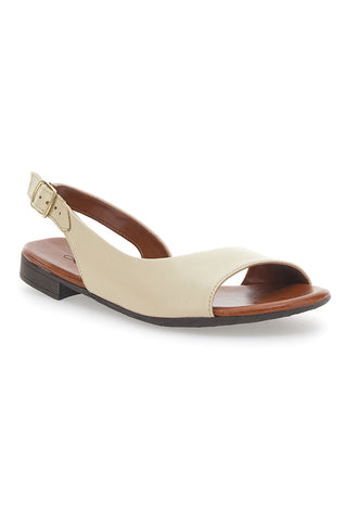 Flache Sandsandalen aus echtem Leder im Pittarello-Look 225110