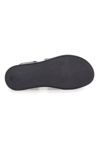 Schwarze Sandalen aus echtem Leder Pittarello Capsule 28068