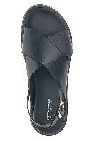 Sandali in Vera Pelle Neri Pittarello Capsule 28063