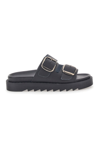 Ciabatte Nere In Vera Pelle Pittarello Capsule 27154