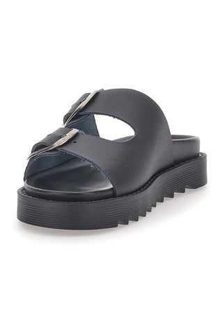 Schwarze Hausschuhe aus echtem Leder Pittarello Capsule 27154