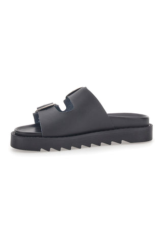 Schwarze Hausschuhe aus echtem Leder Pittarello Capsule 27154