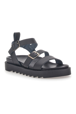 Sandali Neri in Vera Pelle da Donna Pittarello Capsule 27152