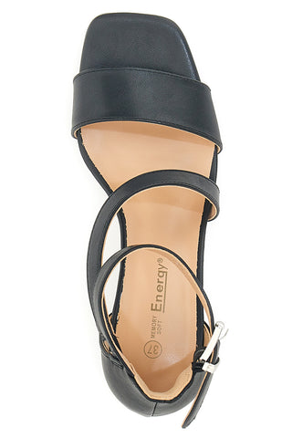 Schwarze Sandaletten „Energy 364“.