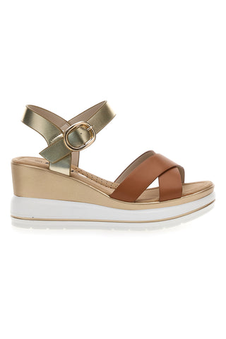 Ledersandalen mit Plateau Energy 421