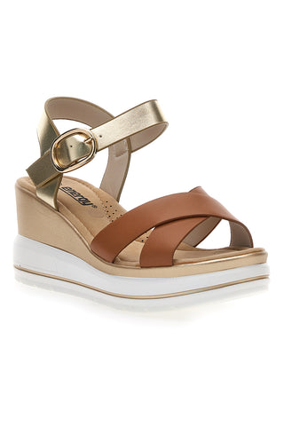 Sandali Cuoio con Platform Energy 421