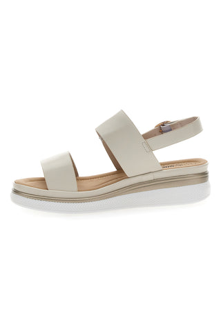 Beige Sandalen mit Plateau Energy 463