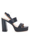 Schwarze Cafè-Sandalen mit Absatz kosten 865