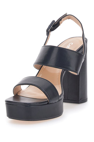 Schwarze Cafè-Sandalen mit Absatz kosten 865