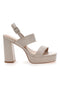 Beige Cafè-Sandalen mit Absatz kosten 865