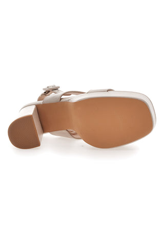 Beige Cafè-Sandalen mit Absatz kosten 865