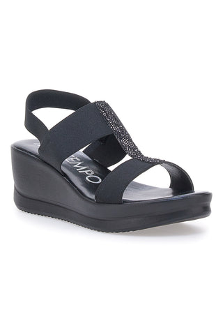 Sandali con Platform Neri da Donna Mio tempo 2210