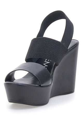 Schwarze Keilsandalen für Damen Mio tempo 3094