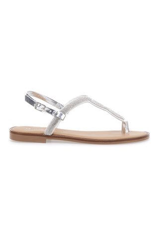 Le Havre Paris 2013 Silberne Flip-Flop-Sandale