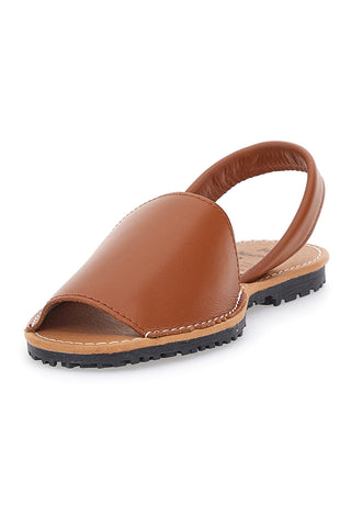 Minorchine Marroni Con Suola Flat Fly Nature 101