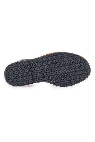 Schwarze Minorchine-Sandalen aus Fly Nature 101-Leder