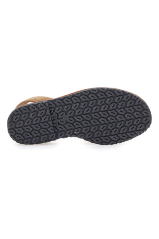 Beige Minorchine-Sandalen aus Fly Nature 204-Leder