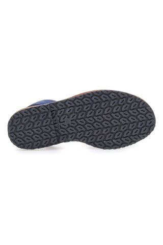 Marineblaue Minorchine-Sandalen aus Fly Nature 204-Leder