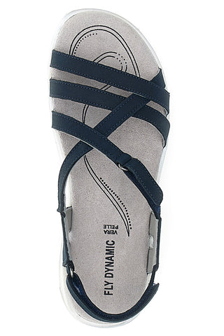 Blaue Sandalen mit Echtleder-Innensohle Fly Dinamic 65