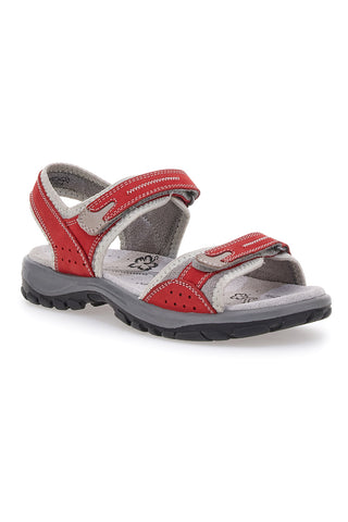 Sandali Rossi Sportivi in Pelle Fly Dinamic 50