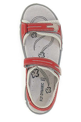 Sandali Rossi Sportivi in Pelle Fly Dinamic 50