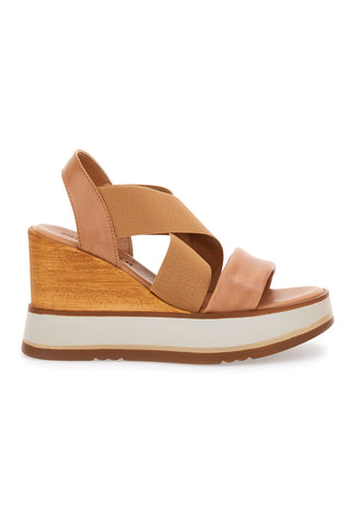 Sandali Beige Con Zeppa Pittarello 24953