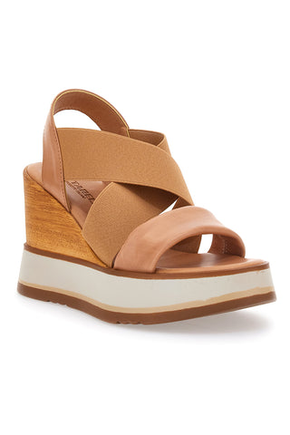 Sandali Beige Con Zeppa Pittarello 24953