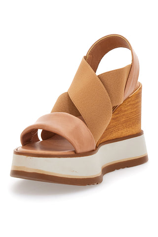 Sandali Beige Con Zeppa Pittarello 24953