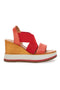 Sandali Rosse Con Zeppa Pittarello 24953