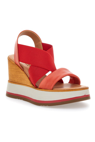 Sandali Rosse Con Zeppa Pittarello 24953