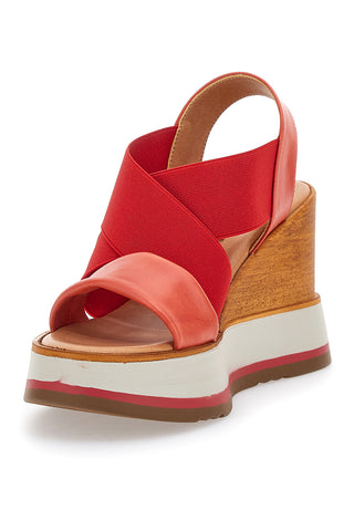 Sandali Rosse Con Zeppa Pittarello 24953