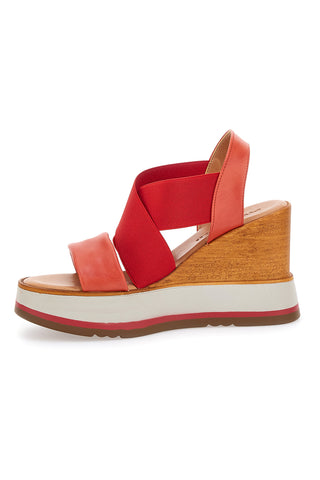 Sandali Rosse Con Zeppa Pittarello 24953