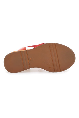 Sandali Rosse Con Zeppa Pittarello 24953