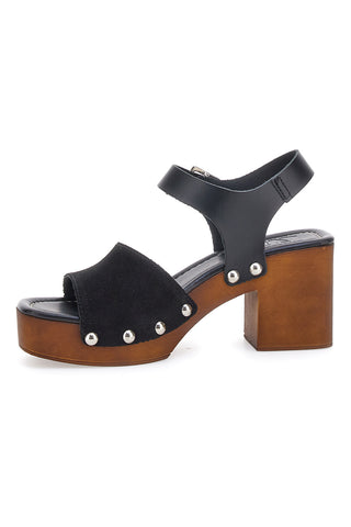 Clogs mit Riemen Echtleder Schwarz Pittarello Love 5757