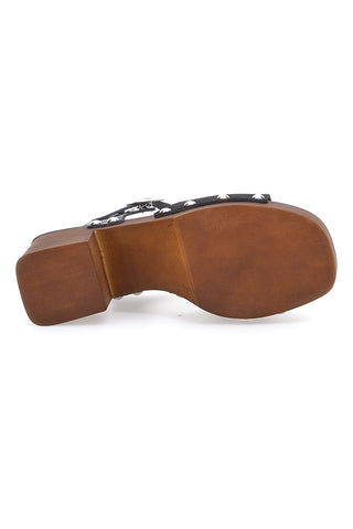 Clogs mit Riemen Echtleder Schwarz Pittarello Love 5757